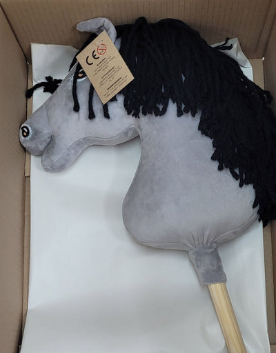 Premium Keppihevonen / Hobby Horse - Gray horse 4 A3
