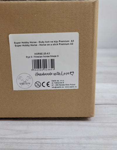 Premium Keppihevonen / Hobby Horse - Fresian horse 2 A3