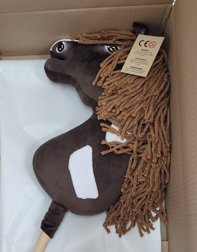 Premium Keppihevonen / Hobby Horse - Western dark bay A3