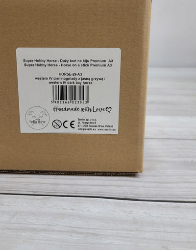 Premium Keppihevonen / Hobby Horse - Western 4 dark bay A3