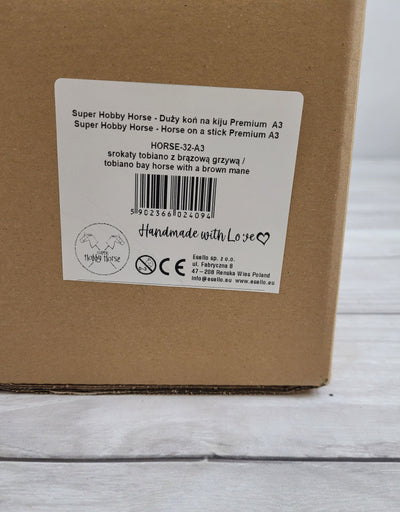 Premium Keppihevonen / Hobby Horse - Tobiano bay brown A3