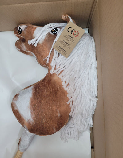 Premium Keppihevonen / Hobby Horse - Tobiano bay white A3