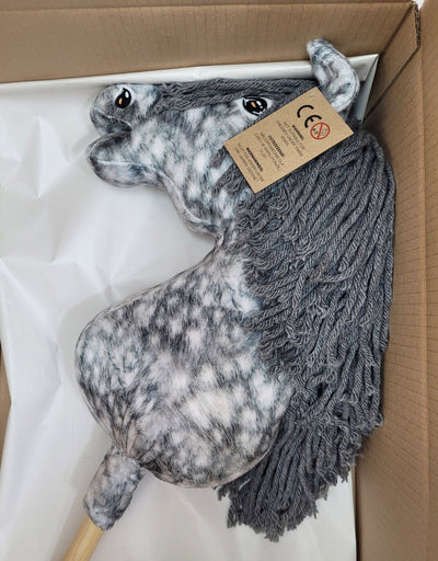 Premium Keppihevonen / Hobby Horse - Dapple grey with grey A3