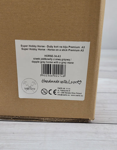 Premium Keppihevonen / Hobby Horse - Dapple grey with grey A3