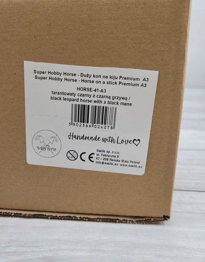 Premium Keppihevonen / Hobby Horse - Leopard with black A3