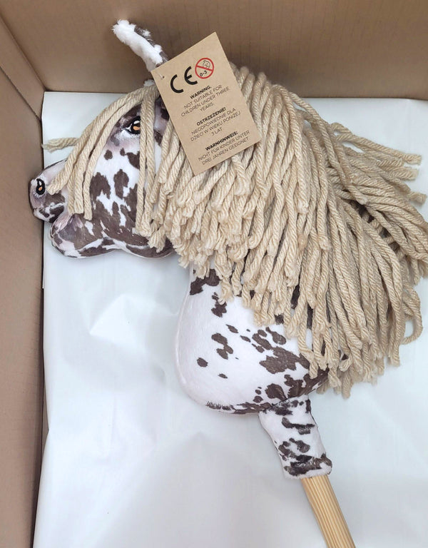 Super Hobby Horse - Super Hobby Horse Premium keppihevonen ruskea leopardi beigenharjalla A4