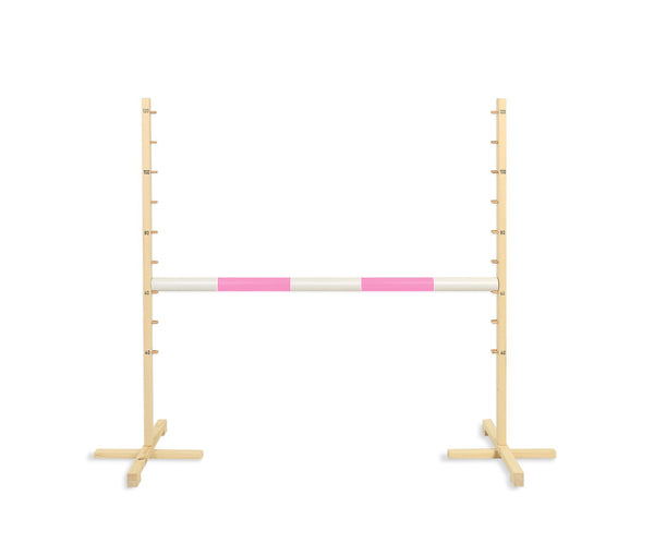 Super Hobby Horse - Hobby Horse -hyppyeste 120 cm, vaaleanpunainen puomi