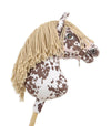 Premium Keppihevonen / Hobby Horse - Brown leopard with beige A3