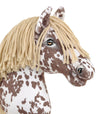 Premium Keppihevonen / Hobby Horse - Brown leopard with beige A3