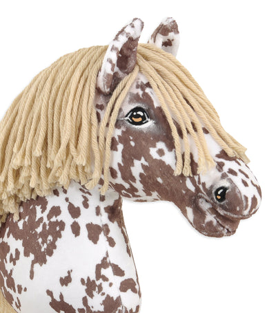 Premium Keppihevonen / Hobby Horse - Brown leopard with beige A3