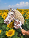 Premium Keppihevonen / Hobby Horse - Brown leopard with beige A3