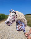 Premium Keppihevonen / Hobby Horse - Brown leopard with beige A3