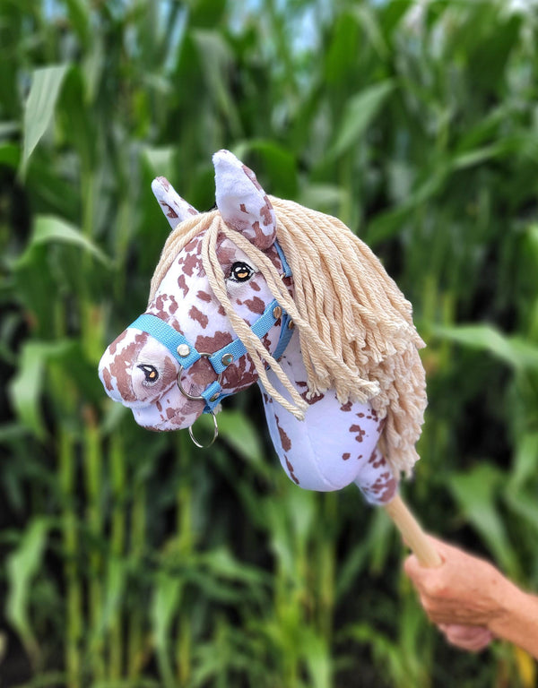Super Hobby Horse - Super Hobby Horse Premium keppihevonen ruskea leopardi beigenharjalla A4