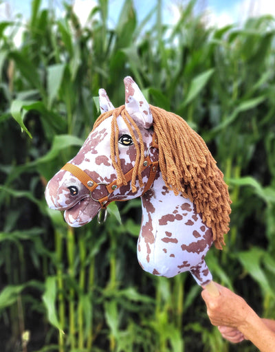 Premium Keppihevonen / Hobby Horse - Brown leopard with brown A3