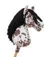 Premium Keppihevonen / Hobby Horse - Brown leopard with black A3