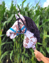 Premium Keppihevonen / Hobby Horse - Brown leopard with black A3