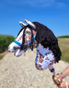 Premium Keppihevonen / Hobby Horse - Brown leopard with black A3