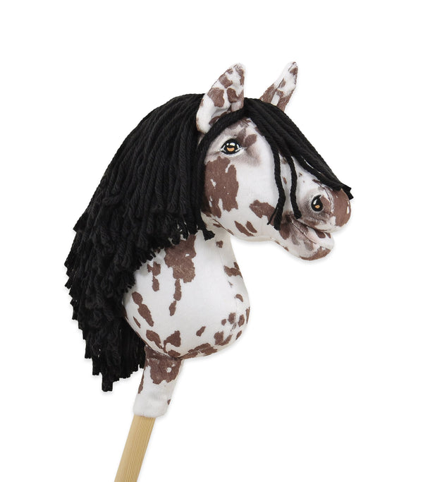 Super Hobby Horse - Super Hobby Horse Premium keppihevonen ruskea leopardi mustalla harjalla A4