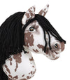 Super Hobby Horse - Super Hobby Horse Premium keppihevonen ruskea leopardi mustalla harjalla A4