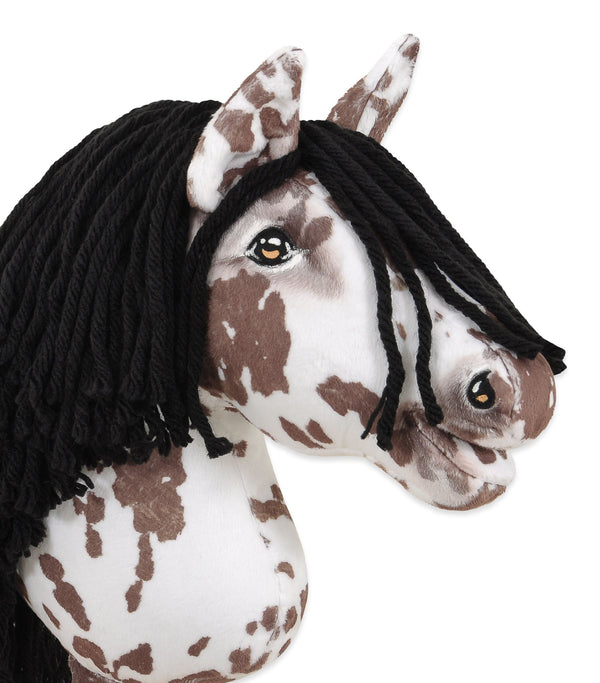 Super Hobby Horse - Super Hobby Horse Premium keppihevonen ruskea leopardi mustalla harjalla A4