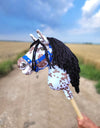 Super Hobby Horse - Super Hobby Horse Premium keppihevonen ruskea leopardi mustalla harjalla A4