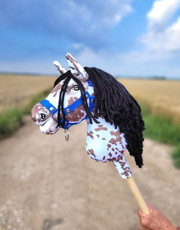 Super Hobby Horse - Super Hobby Horse Premium keppihevonen ruskea leopardi mustalla harjalla A4