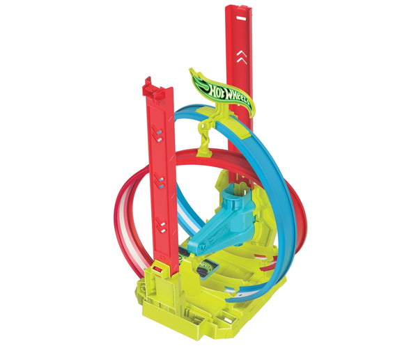 Mix - Hot Wheels Hpc05 Neon Speeders rata-setti - Neoninen hehkuva silmukka