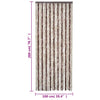 Hyönteisverho beige ja vaaleanruskea 100x200 cm chenille