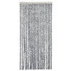 Hyönteisverho harmaa ja mustavalkoinen 56x200 cm chenille