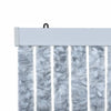 Hyönteisverho valkoinen ja harmaa 100x230 cm chenille