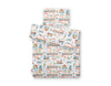 Vaauvan Peitto Ja Tyyny - Newborn - 75X100cm - Turquoise train