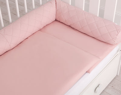 2-in-1 - Unipesä ja reunapehmuste - pastel pink
