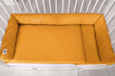 2-in-1 - Unipesä ja reunapehmuste - honey yellow