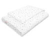 Peitto ja tyyny vauvalle 90x120 cm - mini gray stars