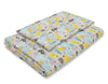 Peitto ja tyyny vauvalle 90x120 cm - gray-mint animals