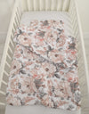 Peitto ja tyyny vauvalle 90x120 cm - sepia roses