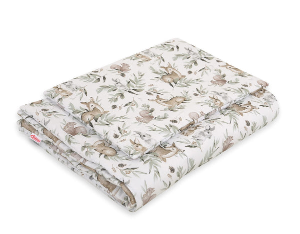 Peitto ja tyyny vauvalle 135x100 cm - woodland olive
