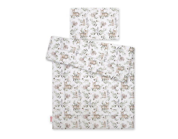 Peitto ja tyyny vauvalle 135x100 cm - woodland olive