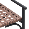 Musta puutarhan tuoli Enar 113x79x75cm (polyrottinki)