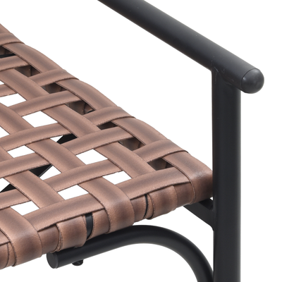 Musta puutarhan tuoli Enar 113x79x75cm (polyrottinki)