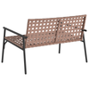 Musta puutarhan tuoli Enar 113x79x75cm (polyrottinki)