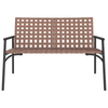 Musta puutarhan tuoli Enar 113x79x75cm (polyrottinki)