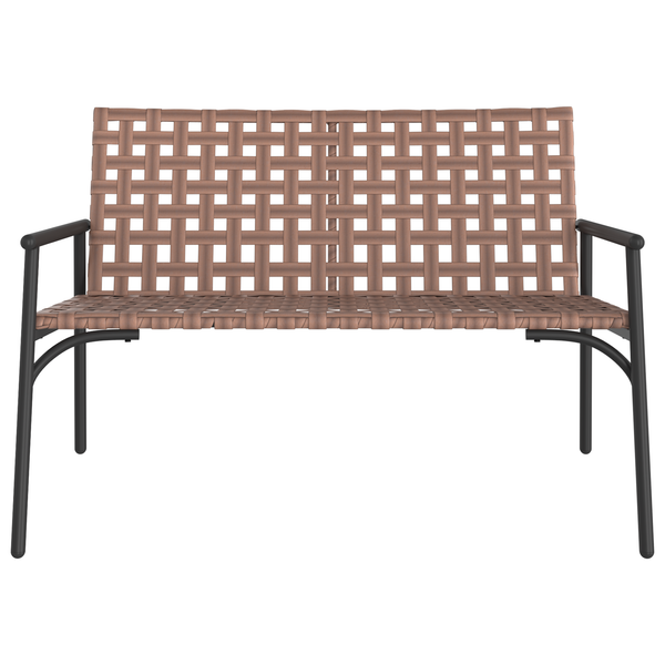 Musta puutarhan tuoli Enar 113x79x75cm (polyrottinki)
