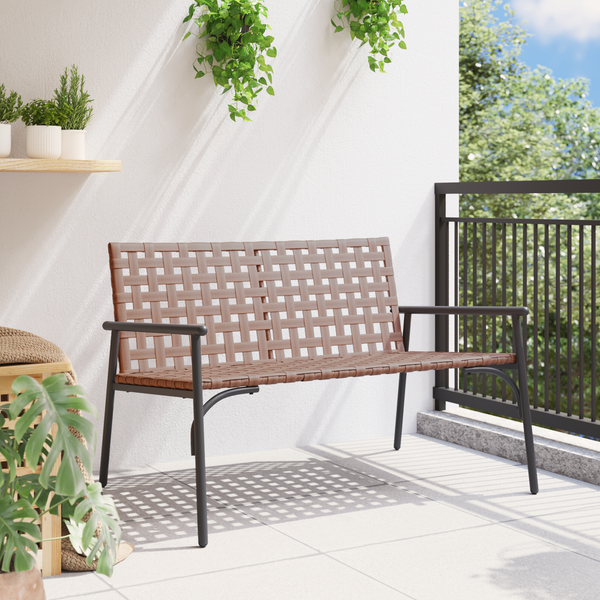 Musta puutarhan tuoli Enar 113x79x75cm (polyrottinki)
