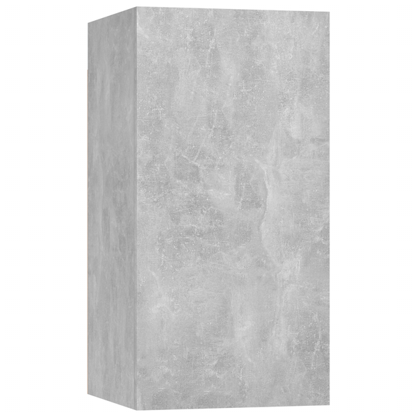 | Seinä TV Kaappi | 2 pcs Betoni Harmaa 31 x 30 x 60 cm