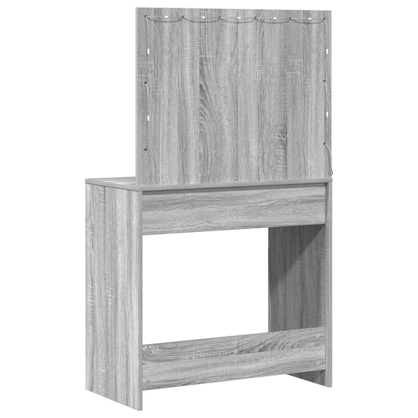 Meikkipöytä Harmaa sonoma 78.5 x 41 x 135 cm Tekninen puu
