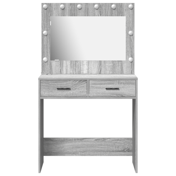 Meikkipöytä Harmaa sonoma 78.5 x 41 x 135 cm Tekninen puu