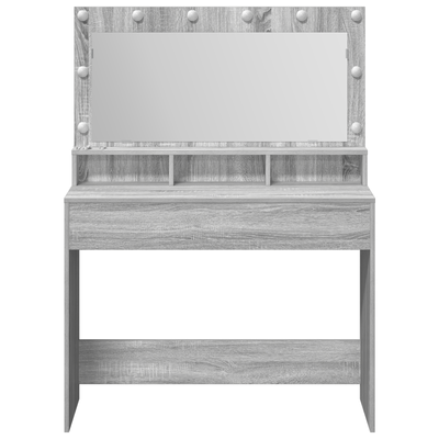 Meikkipöytä Harmaa sonoma 100 x 41 x 135 cm Tekninen puu