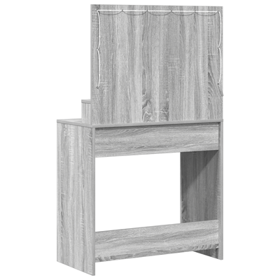 Meikkipöytä Harmaa sonoma 79 x 41 x 135 cm Tekninen puu