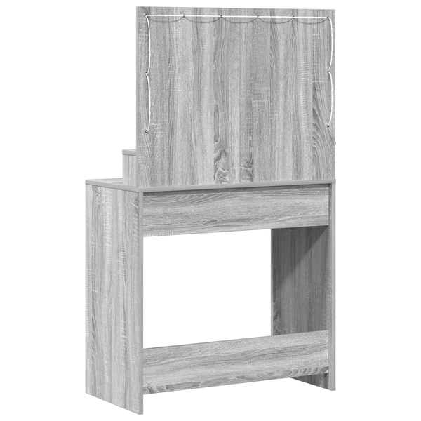 Meikkipöytä Harmaa sonoma 79 x 41 x 135 cm Tekninen puu
